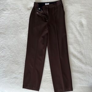 Aritzia Deep Brown Tailored Trousers